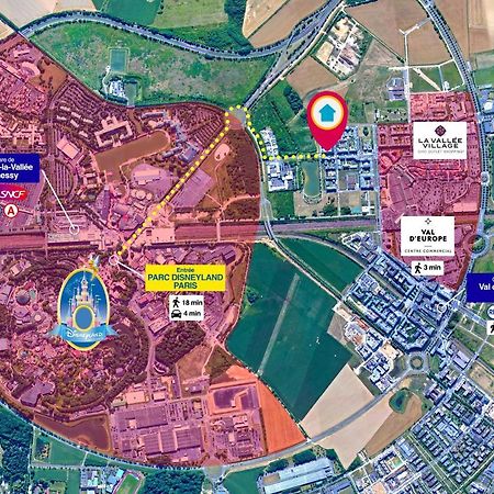 Disneyland-Paris, 8Pers, Wifi, Netflix, 2 Parkings سيري المظهر الخارجي الصورة